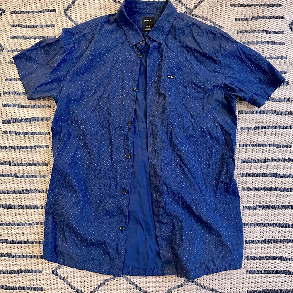 RVCA Men’s Button Shirt Large